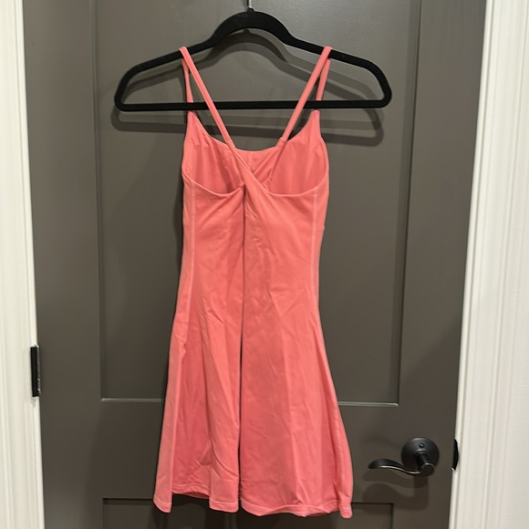 Halara Pink Spaghetti Strap athletic Dress with attached shorts - Picture 2 of 3
